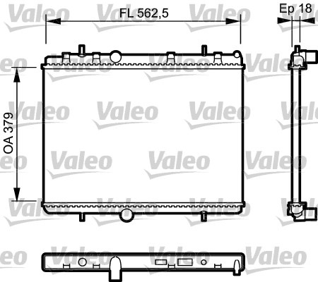 Radiator, racire motor (735091 VALEO)