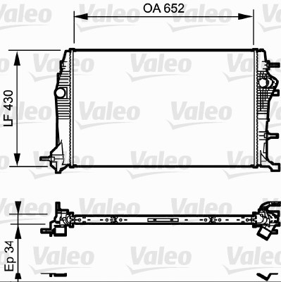 Radiator, racire motor (735181 VALEO) RENAULT