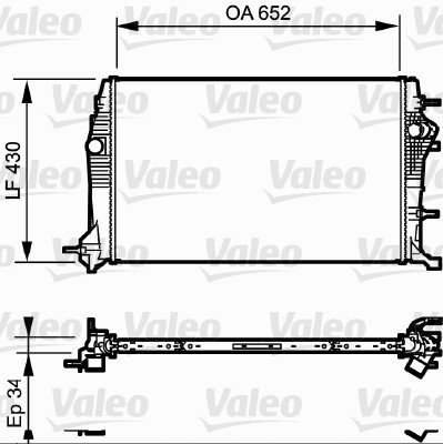 Radiator, racire motor (735181 VALEO) RENAULT