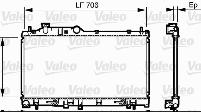 Radiator, racire motor (735212 VALEO) SUBARU