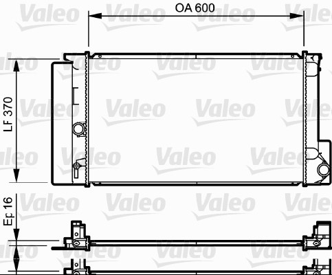 Radiator, racire motor (735250 VALEO) TOYOTA