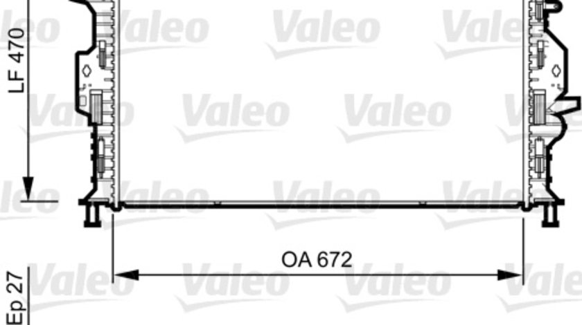 Radiator, racire motor (735374 VALEO) FORD,FORD AUSTRALIA,LAND ROVER,VOLVO