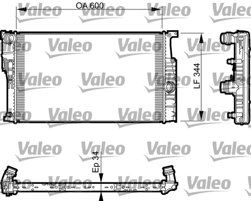 Radiator, racire motor (735493 VALEO) BMW