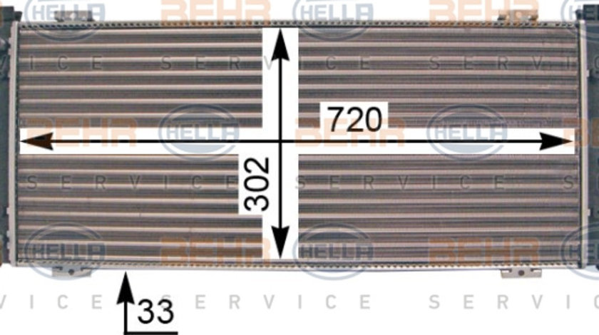 Radiator, racire motor (8MK376707301 HELLA) VW