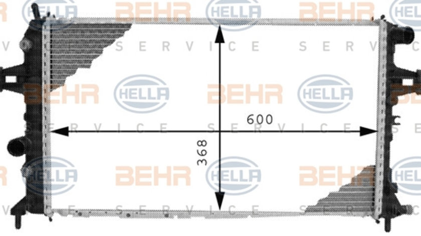 Radiator, racire motor (8MK376710334 HELLA) OPEL,VAUXHALL