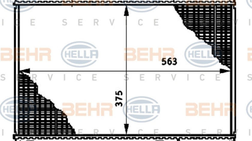 Radiator, racire motor (8MK376720751 HELLA) FIAT