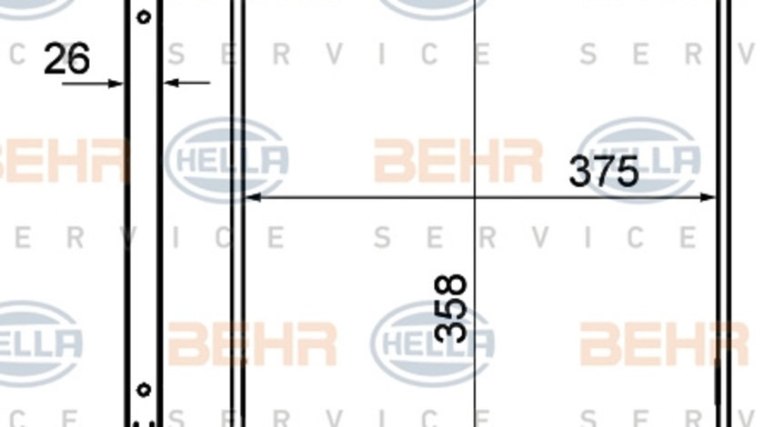 Radiator, racire motor (8MK376735081 HELLA) OPEL,VAUXHALL