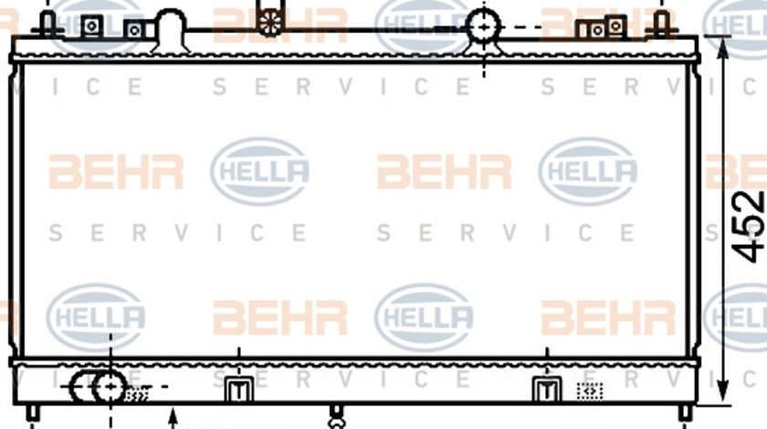 Radiator, racire motor (8MK376750281 HELLA) MAZDA