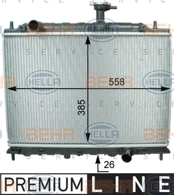 Radiator, racire motor (8MK376762451 HELLA) KIA