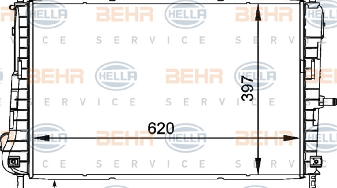 Radiator, racire motor (8MK376764131 HELLA) FORD