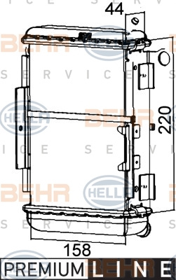 Radiator, racire motor (8MK376765251 HELLA) AUDI