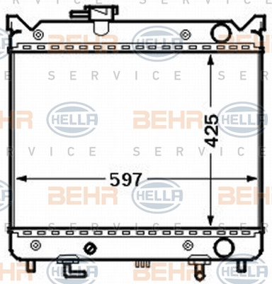 Radiator, racire motor (8MK376773001 HELLA) SUZUKI