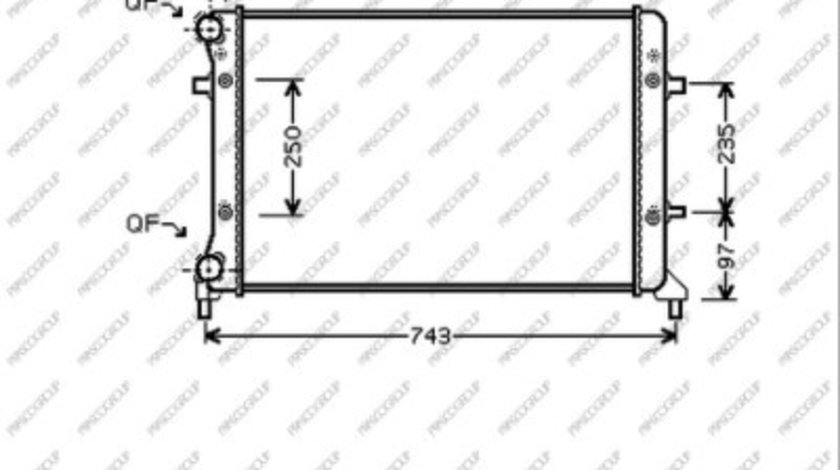 Radiator, racire motor (AD320R012 PRASCO) AUDI,SEAT,SKODA,VW