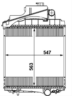 Radiator Racire Motor Agr Mahle Behr John Deere CR 1730 000P