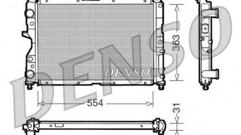 Radiator, racire motor ALFA ROMEO 145 (930) (1994 - 2001) DENSO DRM09132 piesa NOUA