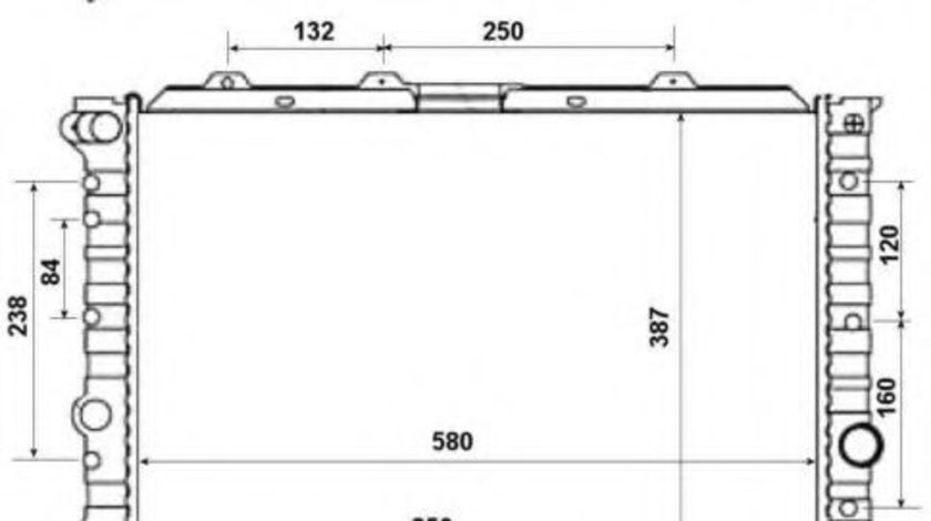 Radiator, racire motor ALFA ROMEO 156 (932) (1997 - 2005) NRF 58202 piesa NOUA