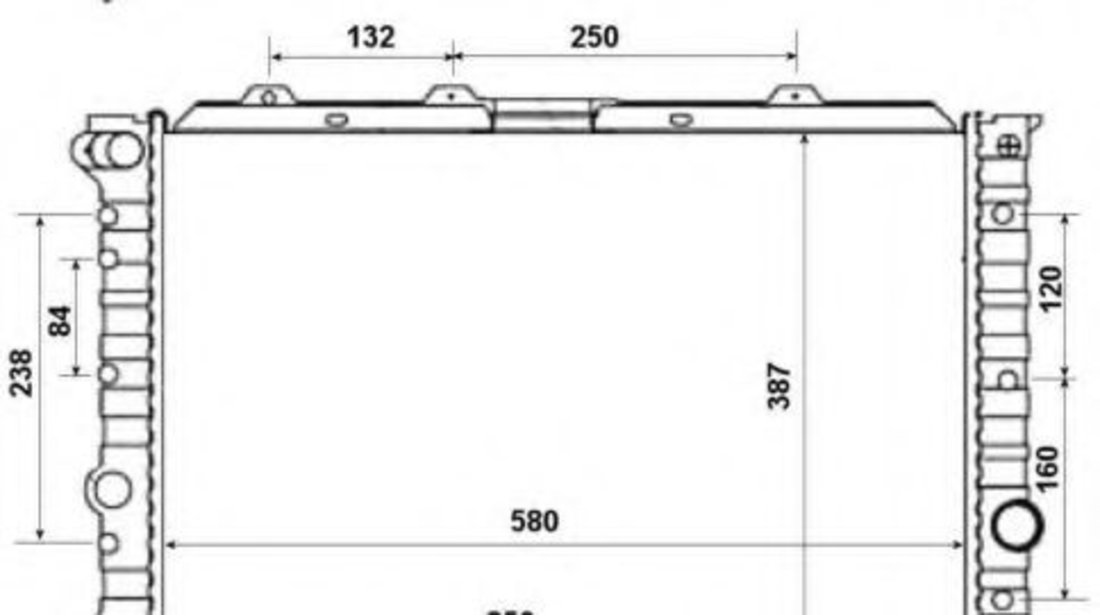 Radiator, racire motor ALFA ROMEO 156 Sportwagon (932) (2000 - 2006) NRF 58202 piesa NOUA