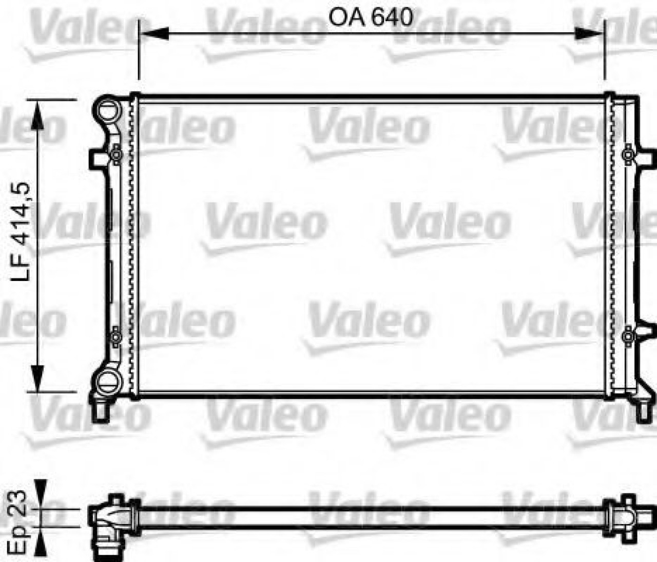 Radiator, racire motor AUDI A3 (8P1) (2003 - 2012) VALEO 734332 piesa NOUA