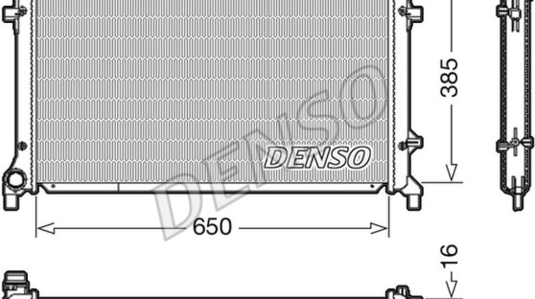 Radiator, racire motor AUDI A3 (8P1) DENSO DRM02014