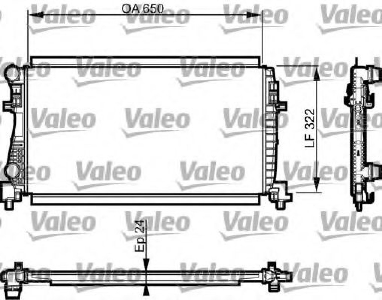 Radiator, racire motor AUDI A3 (8V1) (2012 - 2016) VALEO 735557 piesa NOUA