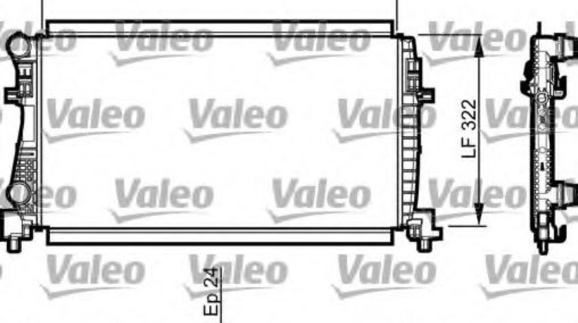 Radiator, racire motor AUDI A3 (8V1) (2012 - 2016) VALEO 735557 piesa NOUA