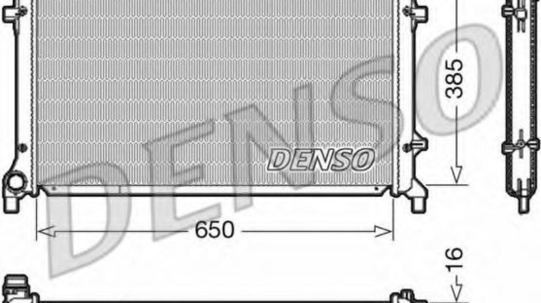 Radiator, racire motor AUDI A3 Cabriolet (8P7) (2008 - 2013) DENSO DRM02014 piesa NOUA