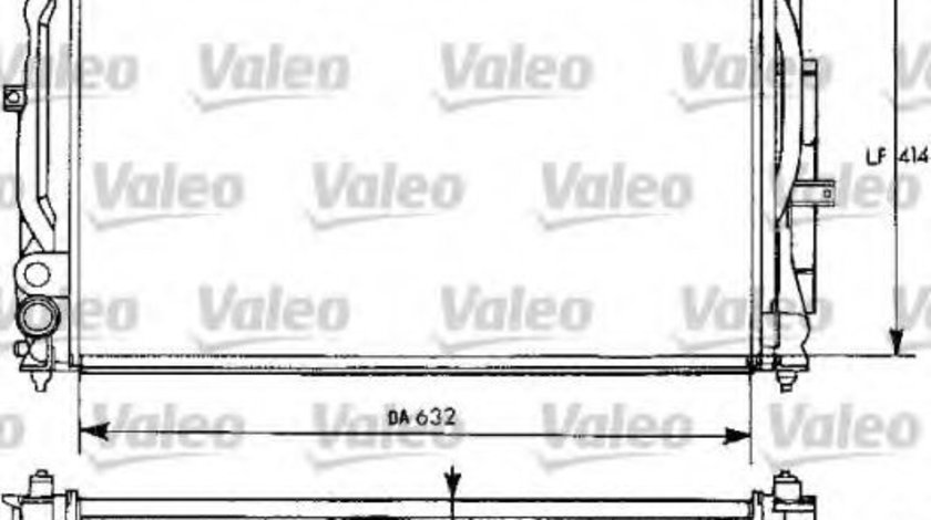 Radiator, racire motor AUDI A4 (8D2, B5) (1994 - 2001) VALEO 731537 piesa NOUA