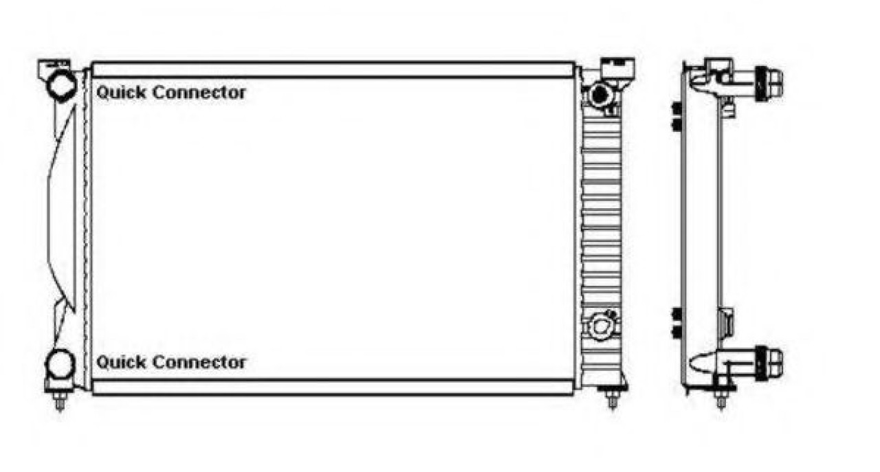 Radiator, racire motor AUDI A4 (8E2, B6) (2000 - 2004) NRF 50543 piesa NOUA