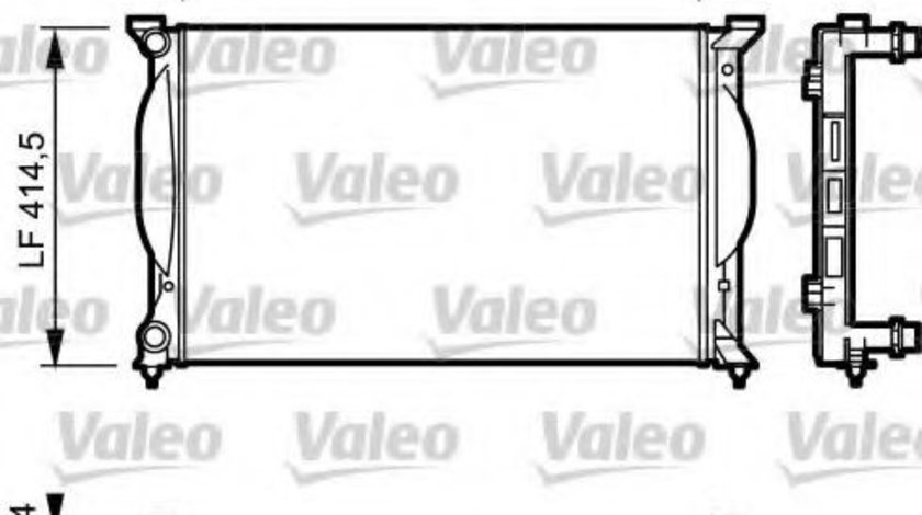 Radiator, racire motor AUDI A4 (8E2, B6) (2000 - 2004) VALEO 732963 piesa NOUA