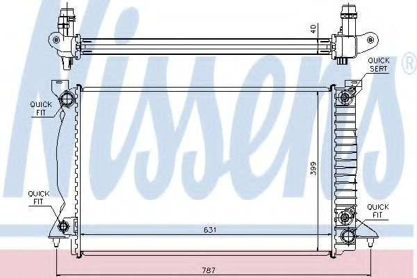 Radiator, racire motor AUDI A4 (8EC, B7) (2004 - 2008) NISSENS 60314A piesa NOUA