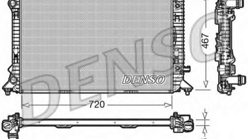 Radiator, racire motor AUDI A4 Avant (8K5, B8) (2007 - 2015) DENSO DRM02021 piesa NOUA