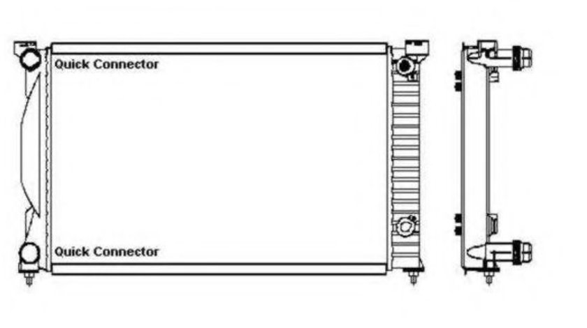 Radiator, racire motor AUDI A4 Cabriolet (8H7, B6, 8HE, B7) (2002 - 2009) NRF 50543 piesa NOUA