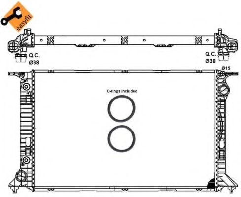 Radiator, racire motor AUDI A5 (8T3) (2007 - 2016) NRF 53065 piesa NOUA