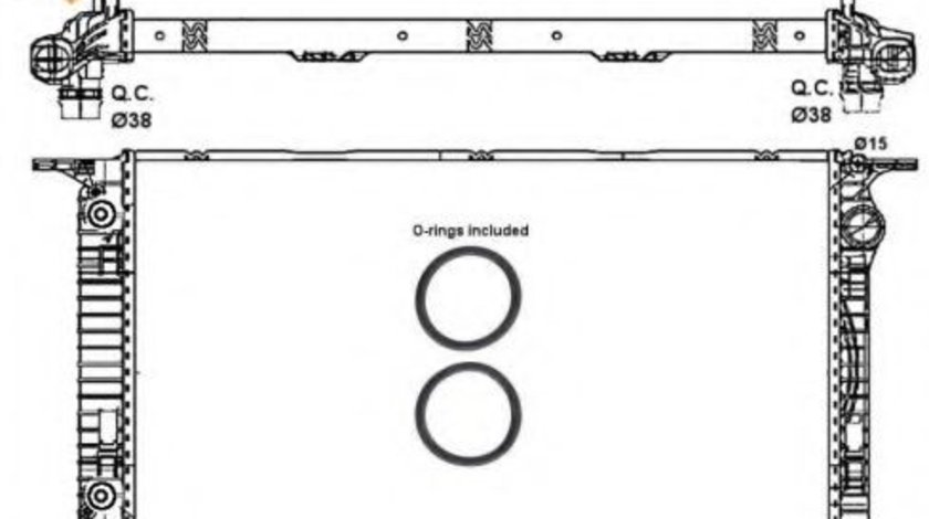 Radiator, racire motor AUDI A5 Cabriolet (8F7) (2009 - 2016) NRF 53065 piesa NOUA