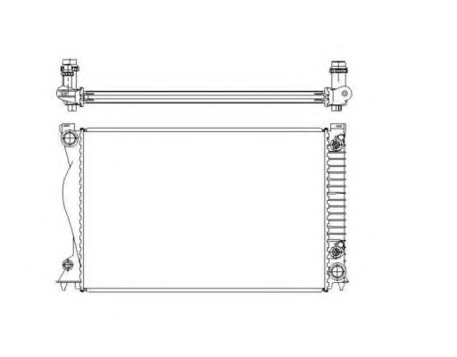 Radiator, racire motor AUDI A6 (4F2, C6) (2004 - 2011) NRF 58220 piesa NOUA