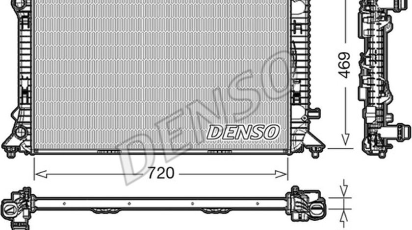 Radiator, racire motor AUDI A6 C7 (4G2, 4GC) DENSO DRM02022