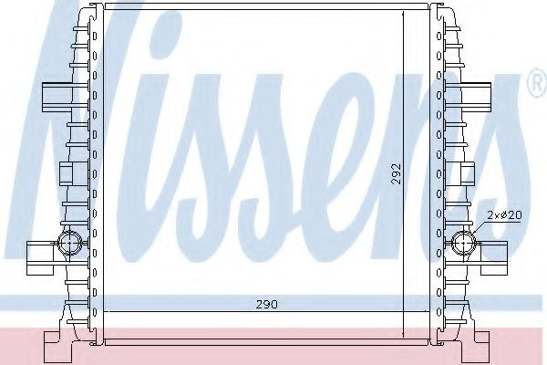 Radiator, racire motor AUDI Q7 (4L) (2006 - 2015) NISSENS 60358 piesa NOUA