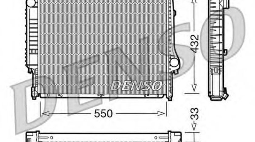 Radiator, racire motor BMW Seria 3 Cabriolet (E36) (1993 - 1999) DENSO DRM05023 piesa NOUA