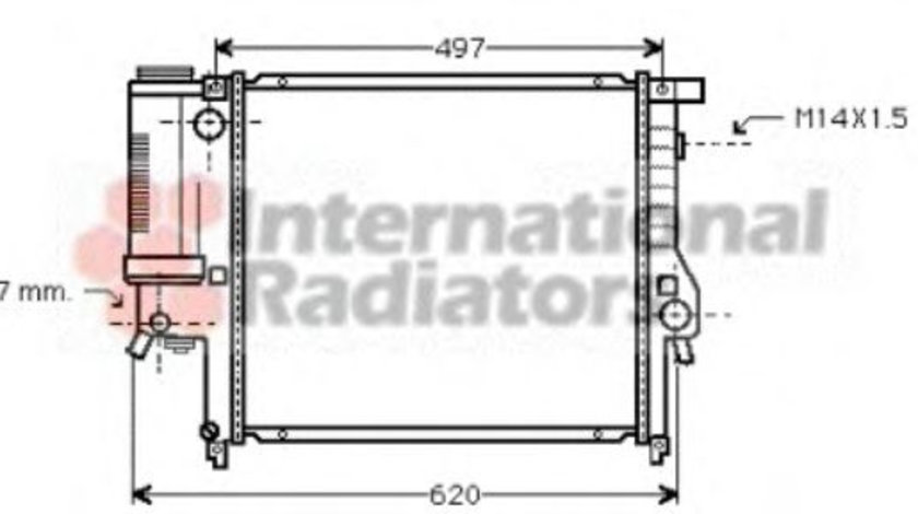 Radiator, racire motor BMW Seria 3 Cabriolet (E36) (1993 - 1999) VAN WEZEL 06002124 piesa NOUA