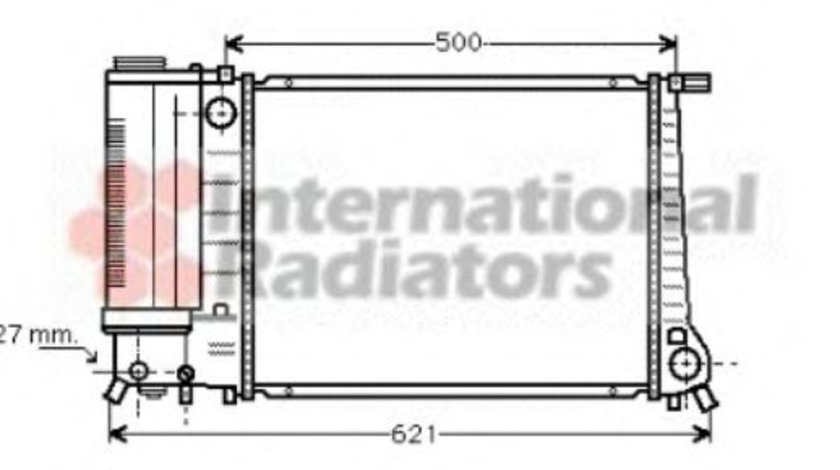 Radiator, racire motor BMW Seria 3 Compact (E36) (1994 - 2000) VAN WEZEL 06002135 piesa NOUA