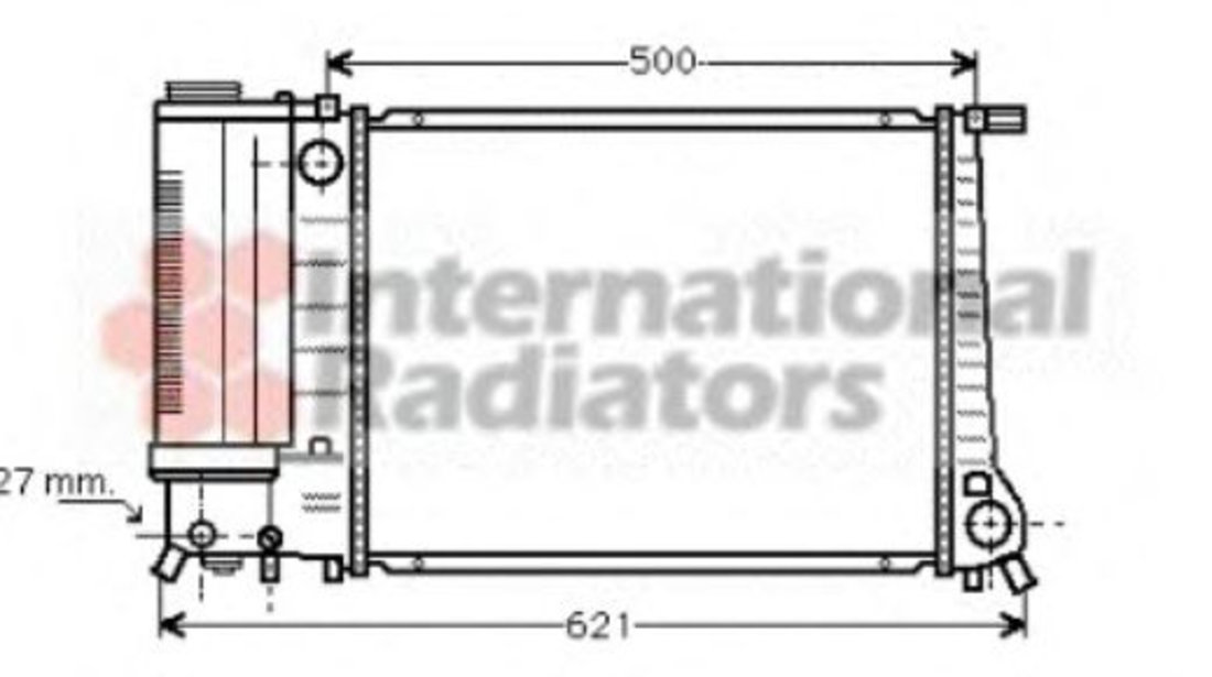 Radiator, racire motor BMW Seria 3 Cupe (E36) (1992 - 1999) VAN WEZEL 06002135 piesa NOUA