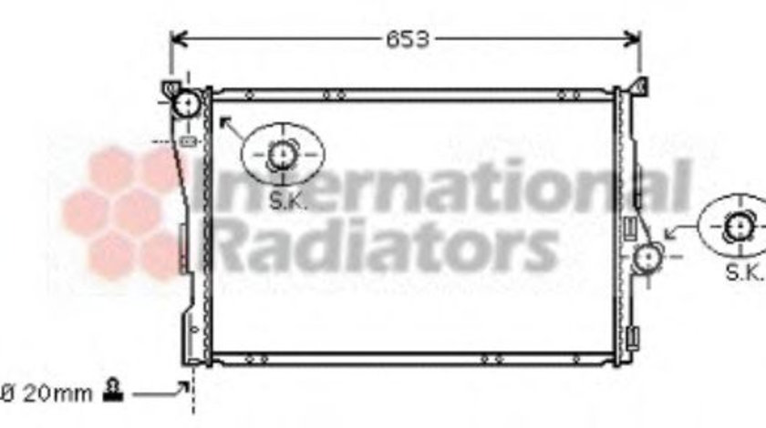 Radiator, racire motor BMW Seria 3 Cupe (E46) (1999 - 2006) VAN WEZEL 06002278 piesa NOUA