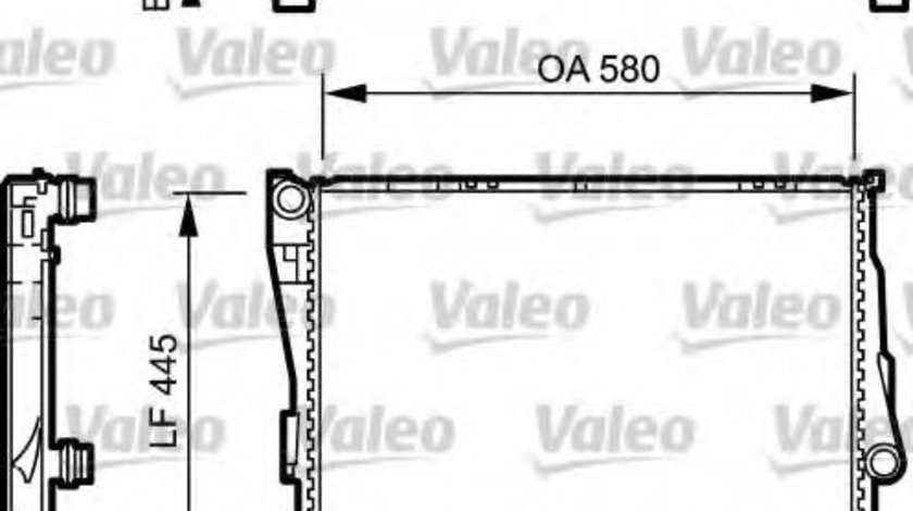 Radiator, racire motor BMW Seria 3 Cupe (E46) (1999 - 2006) VALEO 734276 piesa NOUA