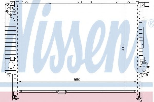 Radiator, racire motor BMW Seria 3 (E36) (1990 - 1998) NISSENS 60605 piesa NOUA