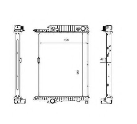 Radiator, racire motor BMW Seria 3 (E36) (1990 - 1998) NRF 507619 piesa NOUA
