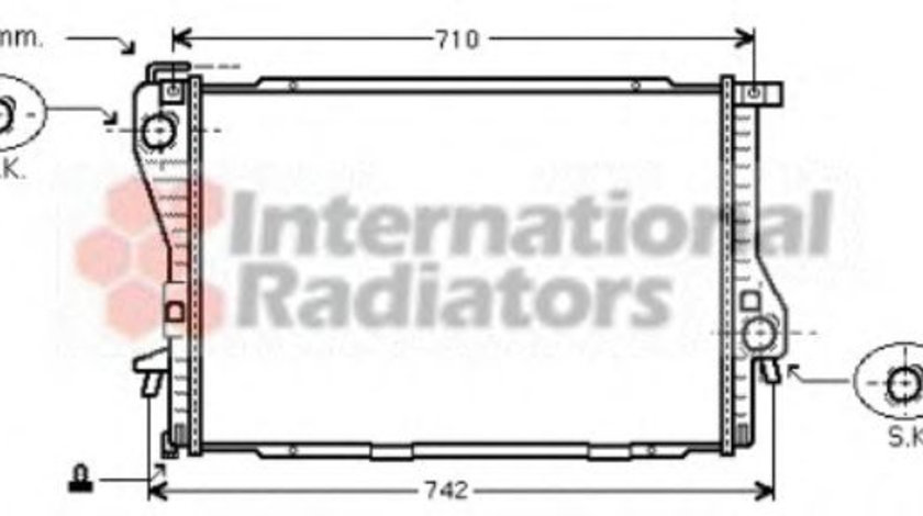 Radiator, racire motor BMW Seria 5 (E39) (1995 - 2003) VAN WEZEL 06002233 piesa NOUA