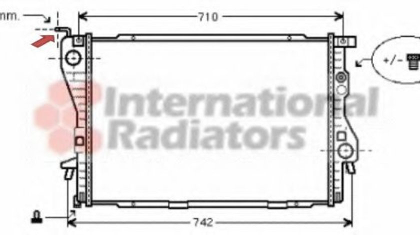 Radiator, racire motor BMW Seria 5 (E39) (1995 - 2003) VAN WEZEL 06002202 piesa NOUA