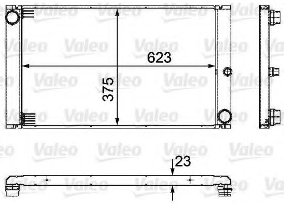 Radiator, racire motor BMW Seria 5 (E60) (2003 - 2010) VALEO 735475 piesa NOUA