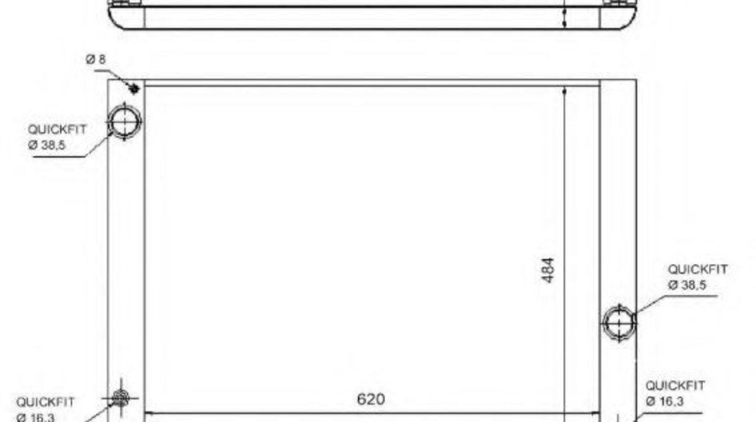 Radiator, racire motor BMW Seria 5 (E60) (2003 - 2010) NRF 58320 piesa NOUA