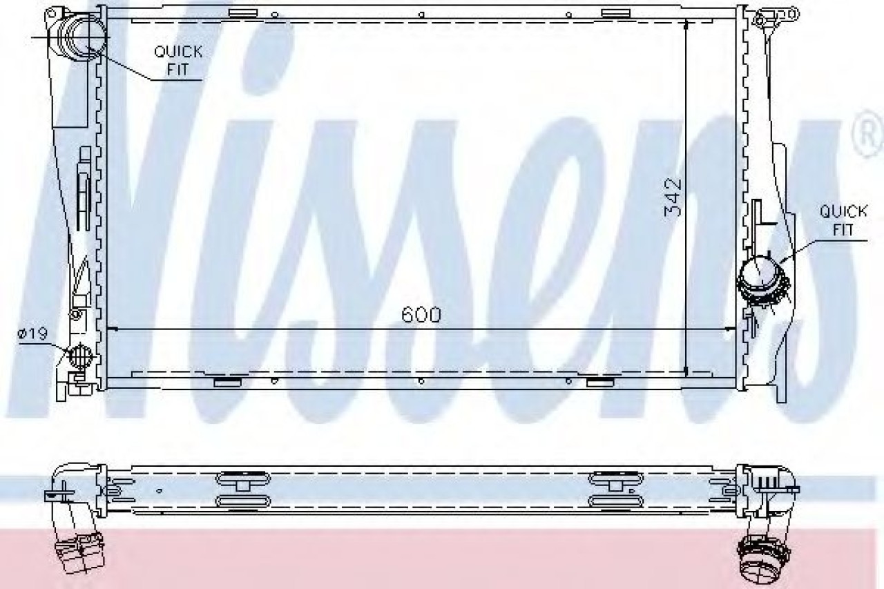 Radiator, racire motor BMW X1 (E84) (2009 - 2015) NISSENS 60785A piesa NOUA